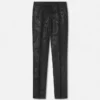 Pantaloni slim formali din lână și viscoză jacquard Pantaloni slim formali din lână și viscoză jacquard