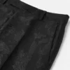 Pantaloni slim formali din lână și viscoză jacquard Pantaloni slim formali din lână și viscoză jacquard