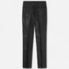 Pantaloni slim formali din lână și viscoză jacquard Pantaloni slim formali din lână și viscoză jacquard