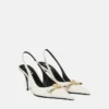 Pantofi cu baretă din piele cu baretă Gianni Ribbon 85 mm Pantofi cu baretă din piele cu baretă Gianni Ribbon 85 mm