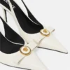Pantofi cu baretă din piele cu baretă Gianni Ribbon 85 mm Pantofi cu baretă din piele cu baretă Gianni Ribbon 85 mm