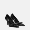 Pantofi cu baretă din piele Gianni Ribbon 85 mm Pantofi cu baretă din piele Gianni Ribbon 85 mm