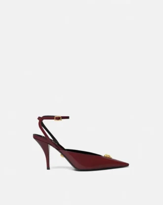 Pantofi cu baretă din piele La Medusa 85 mm