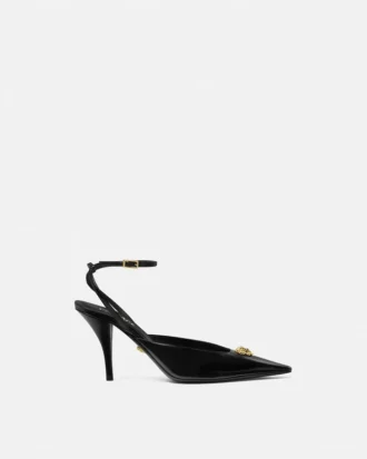 Pantofi cu baretă din piele La Medusa 85 mm