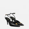 Pantofi cu baretă din piele La Medusa 85 mm Pantofi cu baretă din piele La Medusa 85 mm