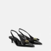 Pantofi cu baretă din piele lăcuită cu fundă Gianni Ribbon 45 mm Pantofi cu baretă din piele lăcuită cu fundă Gianni Ribbon 45 mm