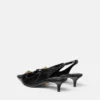 Pantofi cu baretă din piele lăcuită cu fundă Gianni Ribbon 45 mm Pantofi cu baretă din piele lăcuită cu fundă Gianni Ribbon 45 mm