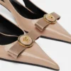 Pantofi cu baretă din piele lăcuită cu fundă Gianni Ribbon 45 mm Pantofi cu baretă din piele lăcuită cu fundă Gianni Ribbon 45 mm