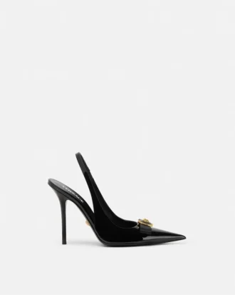 Pantofi cu baretă din piele lăcuită Gianni Ribbon 110 mm