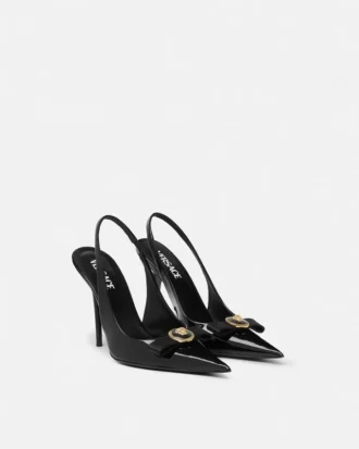 Pantofi cu baretă din piele lăcuită Gianni Ribbon 110 mm