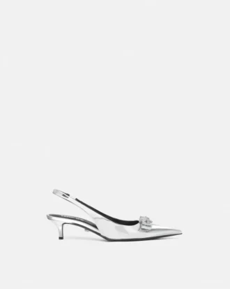 Pantofi cu baretă metalică Gianni Ribbon 45 mm