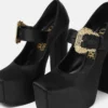 Pantofi cu platformă din satin Hurley Pantofi cu platformă din satin Hurley