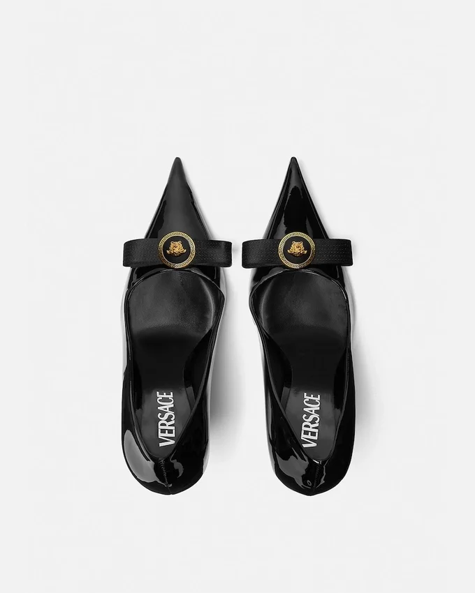 Pantofi cu toc din piele lăcuită Gianni Ribbon 110 mm Pantofi cu toc din piele lăcuită Gianni Ribbon 110 mm
