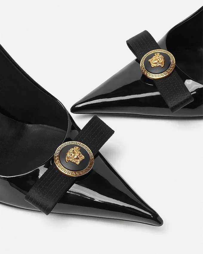 Pantofi cu toc din piele lăcuită Gianni Ribbon 110 mm Pantofi cu toc din piele lăcuită Gianni Ribbon 110 mm