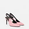 Pantofi cu toc înalt și baretă din piele lăcuită cu logo Scarlett Pantofi cu toc înalt și baretă din piele lăcuită cu logo Scarlett