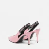 Pantofi cu toc înalt și baretă din piele lăcuită cu logo Scarlett Pantofi cu toc înalt și baretă din piele lăcuită cu logo Scarlett