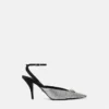 Pantofi cu toc înalt și baretă în spate Crystal La Medusa 85 mm Pantofi cu toc înalt și baretă în spate Crystal La Medusa 85 mm