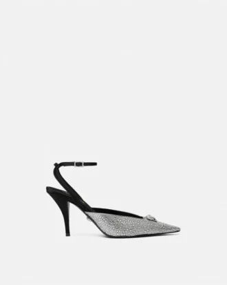 Pantofi cu toc înalt și baretă în spate Crystal La Medusa 85 mm