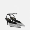 Pantofi cu toc înalt și baretă în spate Crystal La Medusa 85 mm Pantofi cu toc înalt și baretă în spate Crystal La Medusa 85 mm