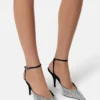 Pantofi cu toc înalt și baretă în spate Crystal La Medusa 85 mm Pantofi cu toc înalt și baretă în spate Crystal La Medusa 85 mm