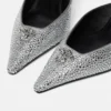 Pantofi cu toc înalt și baretă în spate Crystal La Medusa 85 mm Pantofi cu toc înalt și baretă în spate Crystal La Medusa 85 mm