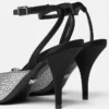 Pantofi cu toc înalt și baretă în spate Crystal La Medusa 85 mm Pantofi cu toc înalt și baretă în spate Crystal La Medusa 85 mm