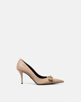 Pantofi cu vârf ascuțit din piele lăcuită Gianni Ribbon 85 mm Pantofi cu vârf ascuțit din piele lăcuită Gianni Ribbon 85 mm