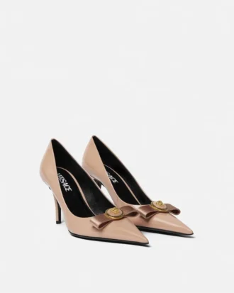 Pantofi cu vârf ascuțit din piele lăcuită Gianni Ribbon 85 mm Pantofi cu vârf ascuțit din piele lăcuită Gianni Ribbon 85 mm