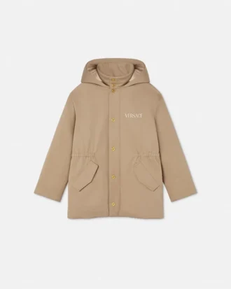 Parka brodată Versace Milano pentru copii