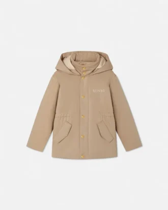 Parka brodată Versace Milano pentru copii