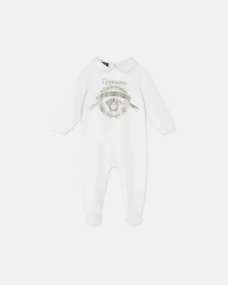 Pijama din bumbac jersey cu imprimeu pentru bebeluși