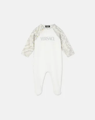 Pijama din bumbac jersey cu imprimeu pentru bebeluși