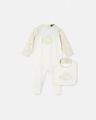 Pijama din bumbac jersey cu imprimeu pentru bebeluși