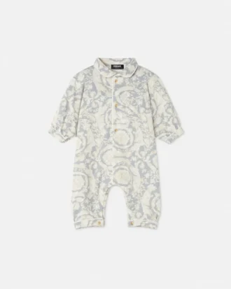 Pijama din bumbac jersey cu imprimeu pentru bebeluși