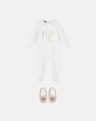 Pijama din bumbac jersey cu imprimeu pentru bebeluși