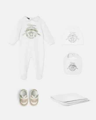 Pijama din bumbac jersey cu imprimeu pentru bebeluși