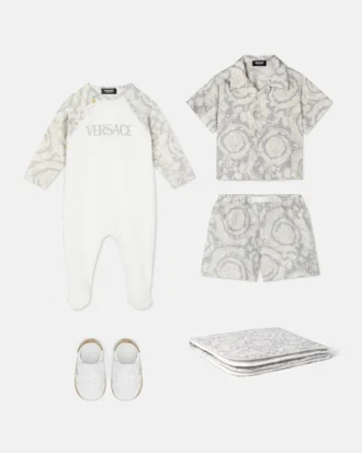 Pijama din bumbac jersey cu imprimeu pentru bebeluși