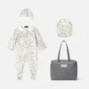 Pijama din bumbac jersey cu imprimeu pentru bebeluși