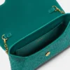 Pochetă din satin cu detalii La Medusa Pochetă din satin cu detalii La Medusa