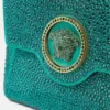 Pochetă din satin cu detalii La Medusa Pochetă din satin cu detalii La Medusa