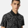 Polo din bumbac jacquard piqué Polo din bumbac jacquard piqué