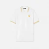 Polo din bumbac piqué brodat Polo din bumbac piqué brodat