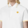 Polo din bumbac piqué brodat Polo din bumbac piqué brodat