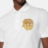 Polo din bumbac piqué brodat Polo din bumbac piqué brodat