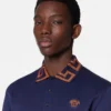 Polo din bumbac piqué brodat Polo din bumbac piqué brodat