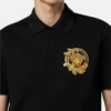 Polo din bumbac piqué brodat Polo din bumbac piqué brodat