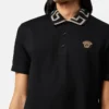 Polo din bumbac piqué brodat Polo din bumbac piqué brodat