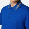 Polo din bumbac piqué brodat Polo din bumbac piqué brodat