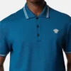 Polo din bumbac piqué brodat Polo din bumbac piqué brodat