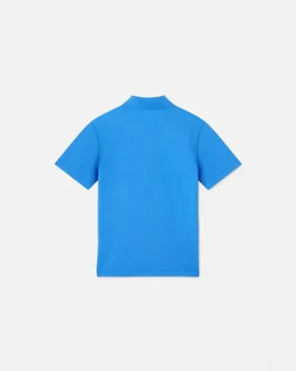 Polo din bumbac piqué brodat pentru copii
